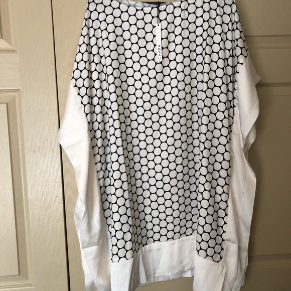 Black and white polka dot print dress - Picture 3 of 3